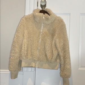 Zara furry bomer jacket
